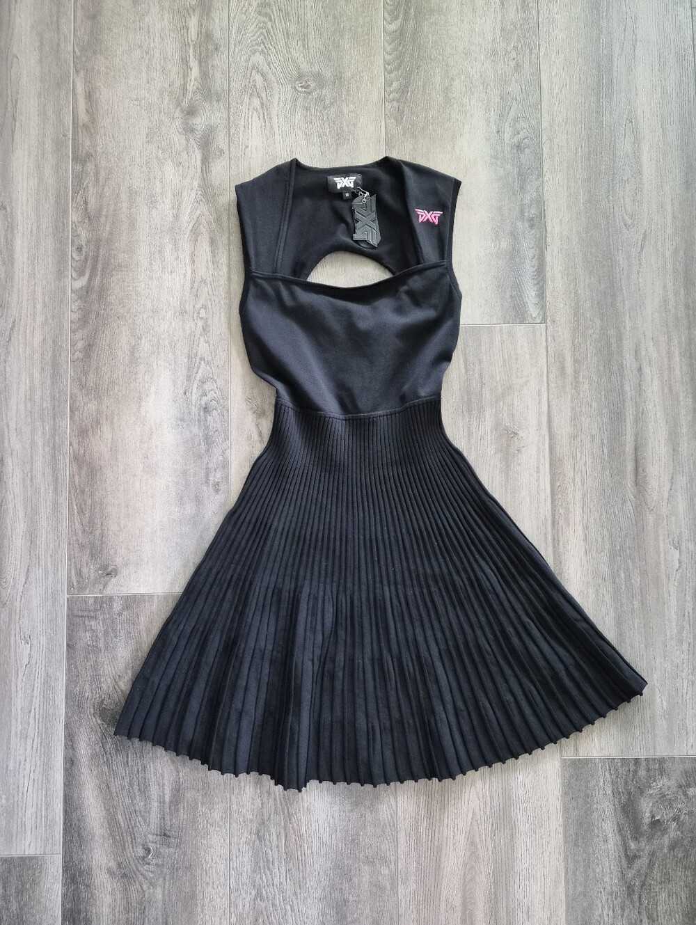 NWT PXG Eclipse Sleeveless Knitted Pleat Dress